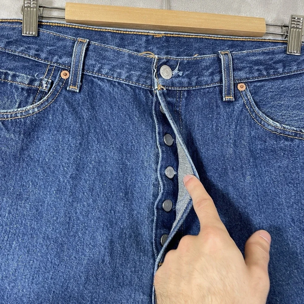 Vtg Levis 501xx Jeans Mens 38x30 (fit 34x27) Made in USA 501-0000 DARK WASH
